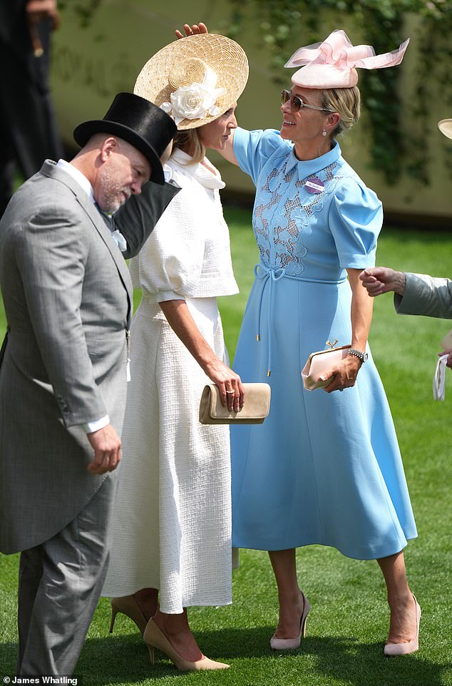 She has already formed a close bond with Peter's sister Zara Tindall, who at one point helped her fix her hat