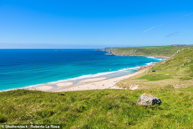 Sennen Cove, a picturesque beach in Cornwall, tops the list of family-friendly spots
