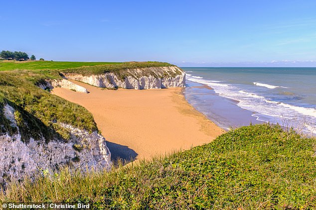 Broadstairs in Kent lands just outside the top three for a family-friendly beach holiday. The area's water quality is rated as 'excellent' and tourists can head to Botany Bay to admire impressive chalk stacks