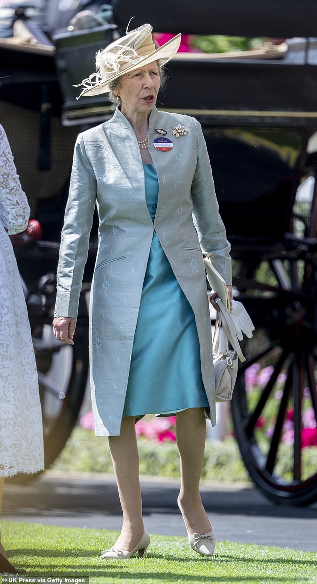 Princess Anne is a regular attendee at Ascot - and today was pictured welcoming Peter Phillips' new girlfriend into the royal mix