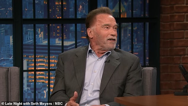 'It still works, right?' Schwarzenegger laughed