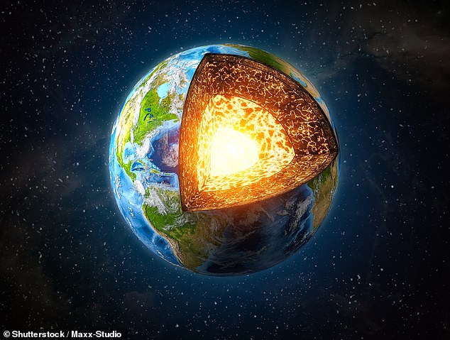 Scientists have discovered a mysterious 'ghost plume' emerging from beneath the Earth, and it could be a sign that the planet's core is leaking (stock image)
