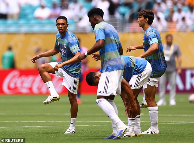 He has been named in Real Madrid's starting XI in their Club World Cup clash against Al-Hilal