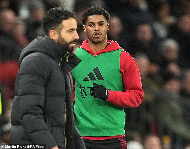 Rashford was exiled by boss Ruben Amorim at Man United and was loaned out to Aston Villa