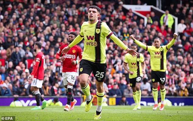 Zaki Amdouni is back at Burnley after leaving the club on loan on the back of their relegation