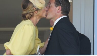 Among members of the royal family keeping their cool today were Princess Anne's son Peter Phillips, and his new girlfriend, NHS nurse Harriet Sperling