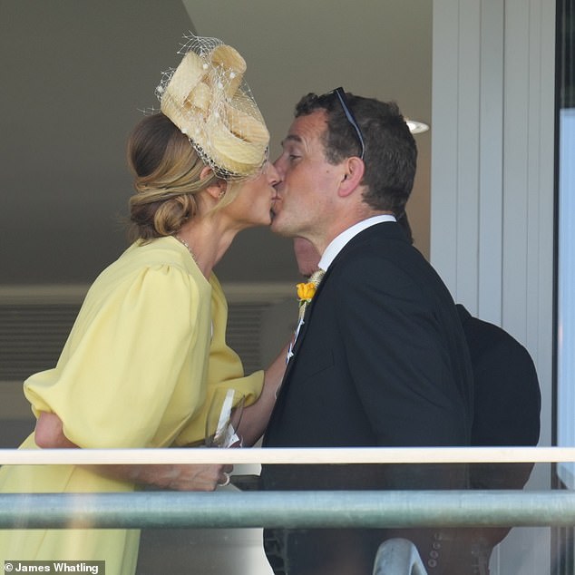 Among members of the royal family keeping their cool today were Princess Anne's son Peter Phillips, and his new girlfriend, NHS nurse Harriet Sperling