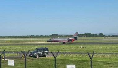 Wirtz has landed at Manchester Airport ahead of his British record £116million transfer
