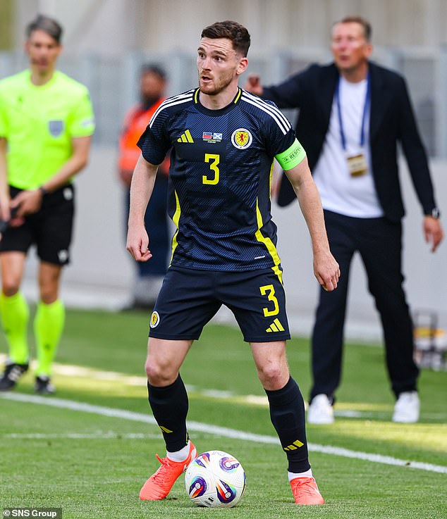 The left-back won his 84th Scotland cap against Liechtenstein, and is third on the all-time list