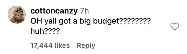 One person joked that the series was flaunting its 'big budget' with the guest appearance