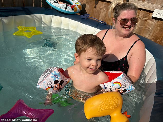 Abbi, with her son Eden, has launched an appeal to fund Mounjaro weight loss injections - as a doctor warned she must shed the pounds before she can have surgery