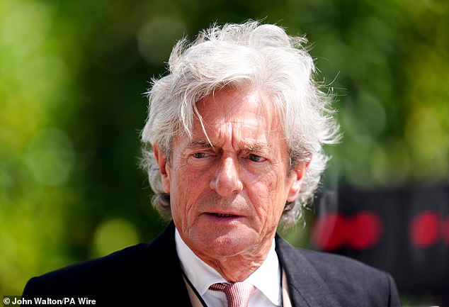 The actor and presenter looked dressed to the nines as he soaked up the sun at the festival