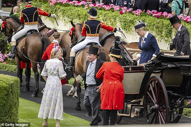 The legendary composer rode alongside his wife and Baroness Lloyd-Webber the Rt Hon Lord Richard Benyon