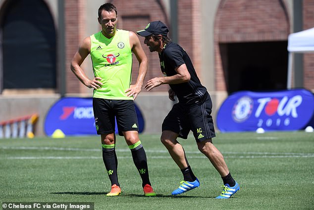 The Italian has revealed John Terry once asked him to 'slow down the pace' of his sessions