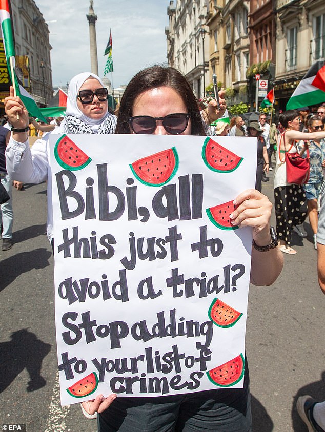 More signs from protestors in Central London during today's demonstration