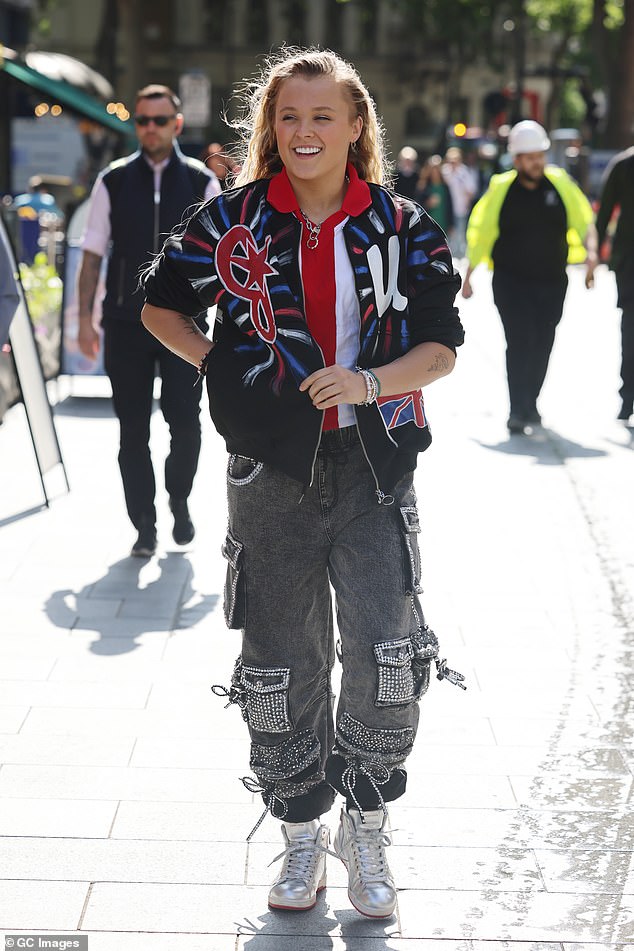 The cancellation came one day after Siwa revealed in an interview with Daily Mail that she felt pressured into identifying as a lesbian, even though she had originally come out as pansexual;  Pictured in London on June 2