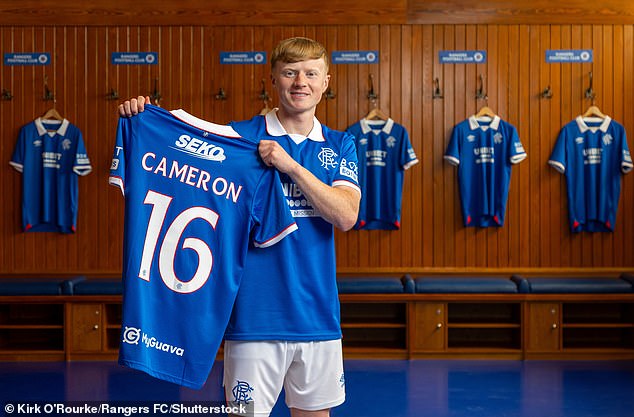 Lyall Cameron has already been unveiled as a Rangers player following his pre-contract agreement