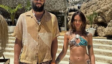 Ex-England football star Andy Carroll was questioned twice by Greek police over a series of bust-ups with girlfriend Lou Teasdale while the pair holidayed in Mykonos