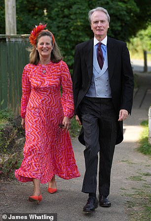 Wedding guests wore an array of colourful shades to the summertime nuptials