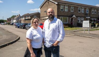 Ana and Luis Dos Santos (pictured) who have lived on North Road for eight years said the parking situation is 'chaotic'