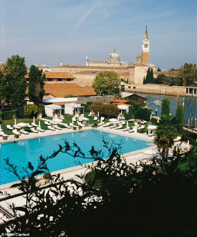 An 'Olympic-inspired' swimming pool is an added luxury touch at Hotel Cipriani