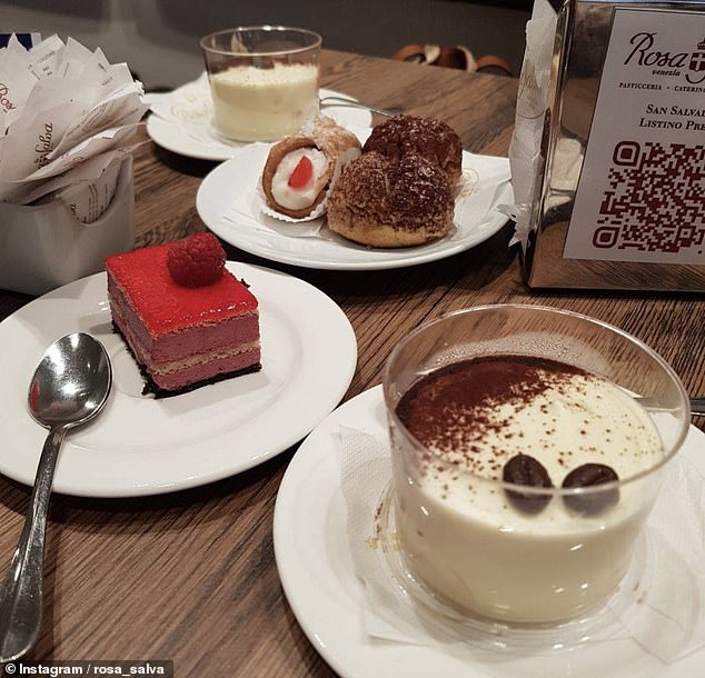 The delicious menu items at the bakery include tiramisu, flaky, cream-filled pastries, and fritelli, a traditional Italian fried treat