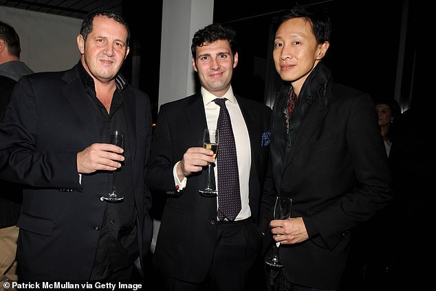 Habib Ghawi, Prince Antonio Licata di Baucina (centre) and Pero Lee are pictured in 2009