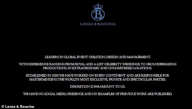 On their website, Lanza & Baucina boasts of having no social media presence