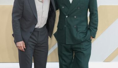 Brad Pitt looked dapper as he stepped out British Racing Green-coloured suit as he teamed up with Hollywood icon Tom Cruise for the European premiere of F1: The Movie in London on Monday