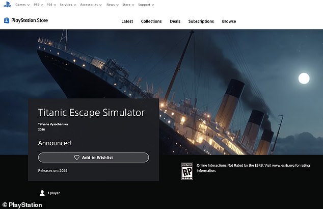 The controversial game is currently set for release on PlayStation consoles next year
