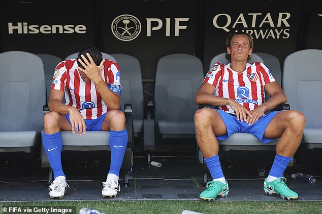 Diego Simeone's men came into the clash at the Pasadena Rose Bowl needing a margin of victory of at least three goals