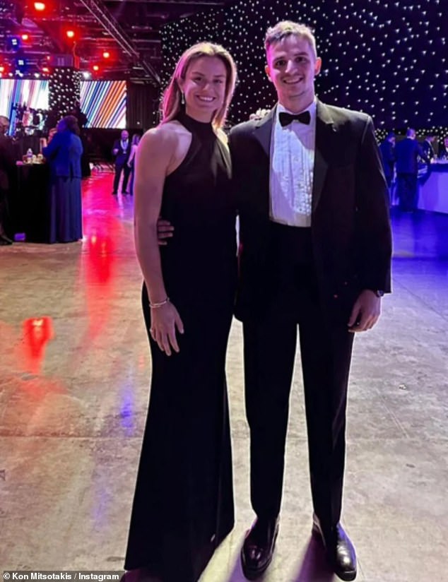 The tennis star (left) embroiled in an x-rated handshake row has courted controversy before, and even appeared at Trump's inauguration this year with her boyfriend (right)