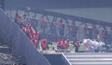Migrants arriving at Dover last month: now a new deal is afoot to allow them to be returned to France almost immediately, according to reports