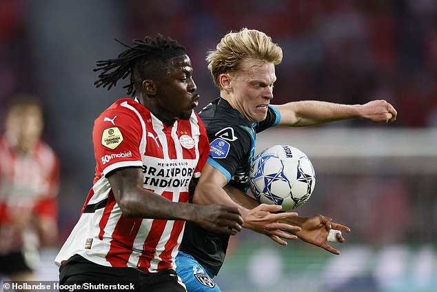Johan Bakayoko (left) is 'one of the options' on Newcastle's list of alternatives for Elanga