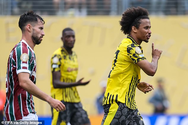 Karim Adeyemi (right) is another player reportedly of interest to bosses at St James' Park