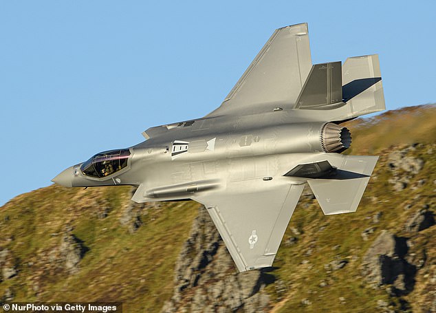 Britain is to buy 12 F-35A fighter jets (pictured) capable of dropping nuclear bombs, Keir Starmer will announce tomorrow