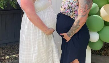 Sally (right, with a friend) was pregnant with her third child when she began experiencing a troubling symptom that she couldn't ignore