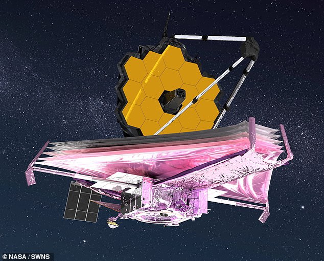 This is the smallest exoplanet ever directly observed but the JWST (pictured) has the potential to image planets just 10 per cent of Jupiter's mass