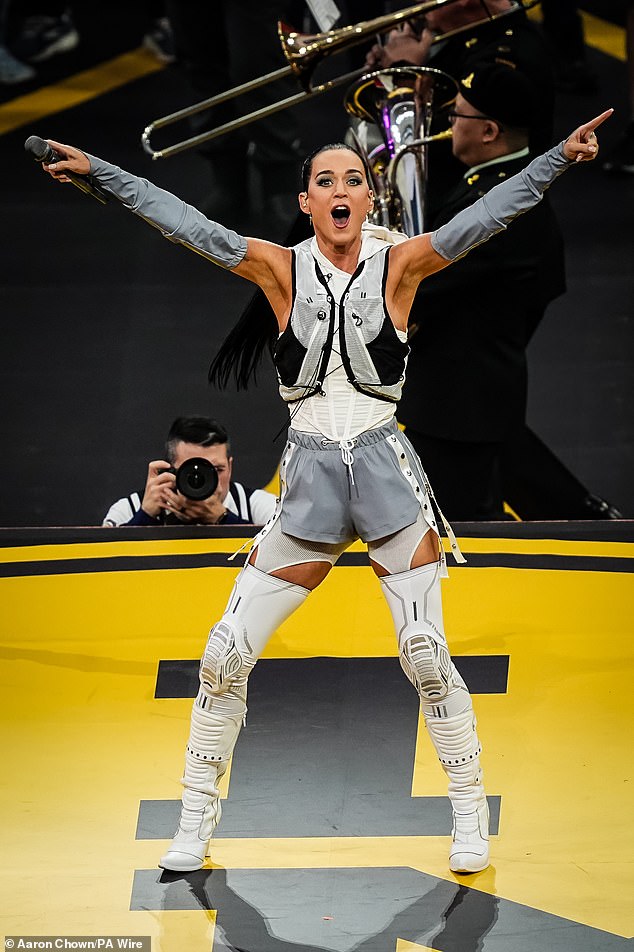 Katy Perry performing during the opening ceremony of the 2025 Invictus Games in Vancouver, Canada