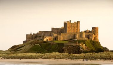 Bamburgh Castle overlooks the coastline and woos hundreds of thousands of visitors every year to this stretch of Northumberland