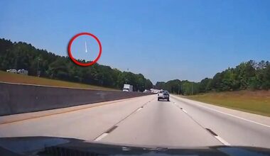 A flaming object was seen streaking across the skies of several southern states, sparking panic and confusion, as no explosion or fire was reported on the ground