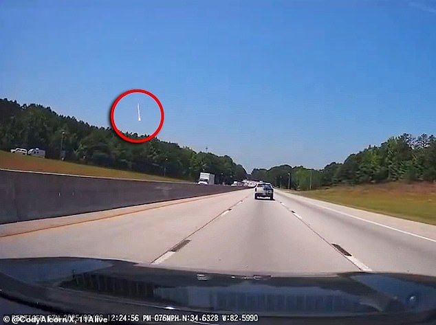 A flaming object was seen streaking across the skies of several southern states, sparking panic and confusion, as no explosion or fire was reported on the ground