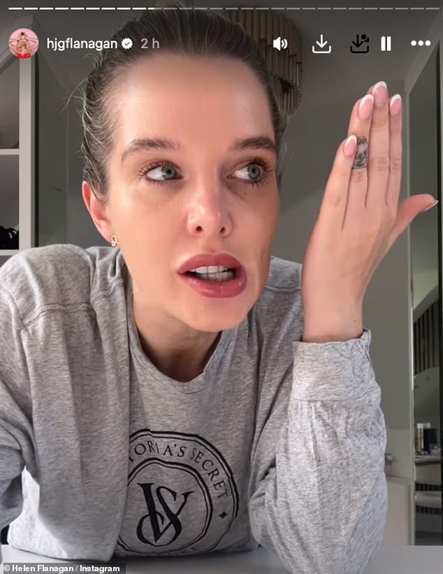 Helen Flanagan, 34, ranted about the loss of her driving licence and numerous parenting woes in a chaotic social media post on Thursday, five months after she was banned for speeding