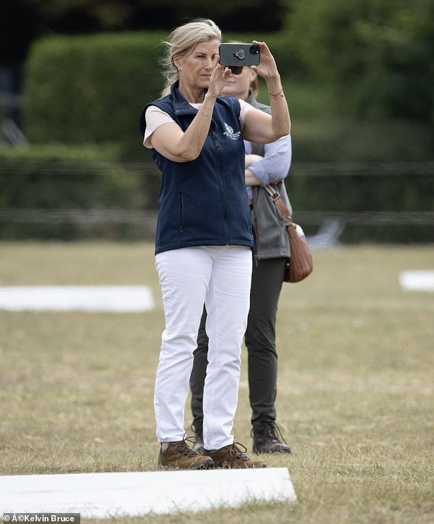 Louise, who is hailed as the royal family's 'secret weapon', thanks to her natural poise combined with a down-to-earth nature and resemblance to her late grandmother Queen Elizabeth II , was seen cosying up together at her 21st birthday last November