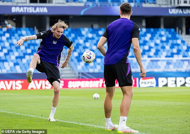 Nick Woltemade (left) could be Germany's danger man against England in the U21 Euros final