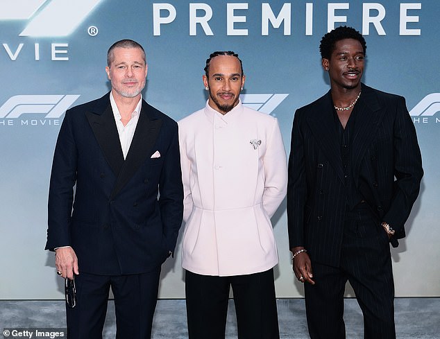 Lewis Hamilton is an executive producer of the film which features Brad Pitt and Damson Idris
