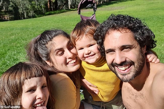 Australians previously donated hundreds of thousands to help Uma's parents (pictured as a family) pay her medical expenses