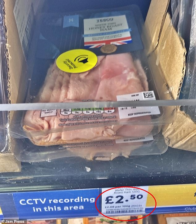 Packets of ham have been fitted with security tags in the latest anti-shoplifting measures to hit supermarkets
