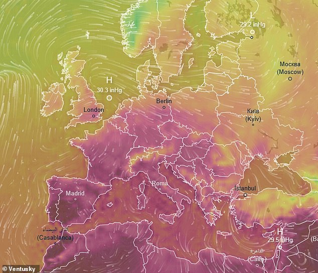 A heat bomb has hit Europe with Spain's national weather agency issuing a special warning