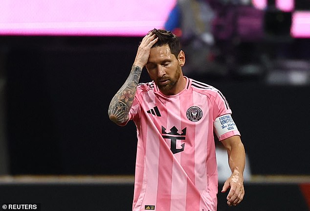 Lionel Messi's Inter Miami conceded four goals in the first half of Sunday's game against PSG